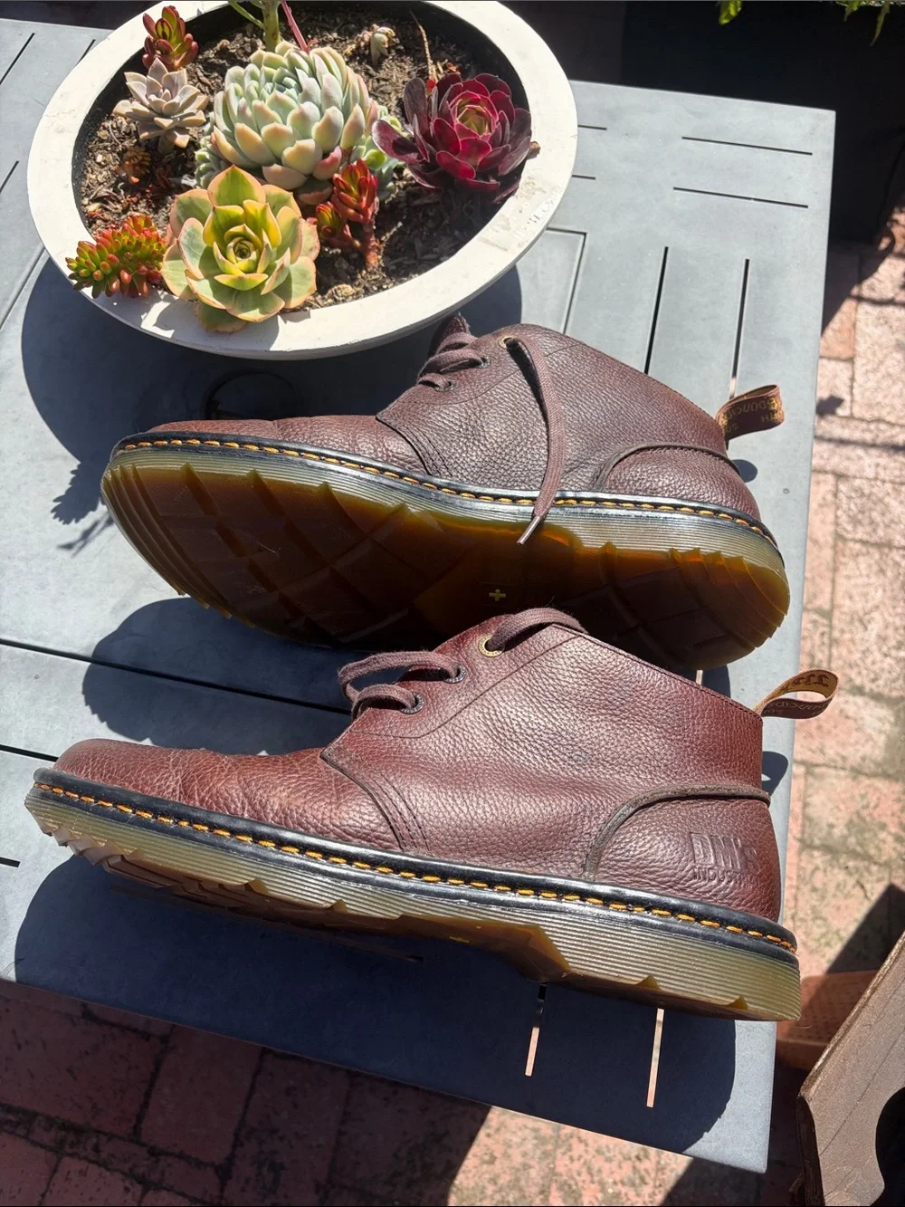 Dr. Martens Men's Dark Brown Leather Chukka Boots